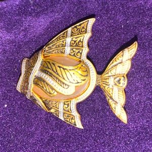 Vintage fish brooch